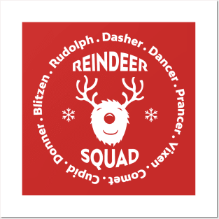 Reindeer Christmas Squad Posters and Art